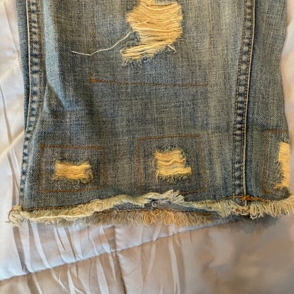 Magnolia Pearl Miners Denim Pants 213 Rare Distressed Mending Patching Destroyed - Picture 6 of 16
